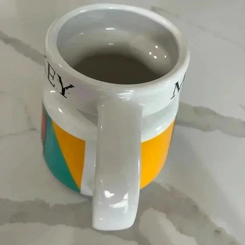 Vintage 90s Disney Mickey Mouse‎ Ceramic Travel Mug Highwave USA